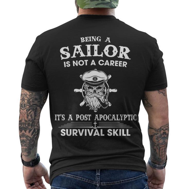 Sailor Is Not A Career Men's Crewneck Short Sleeve Back Print T-shirt