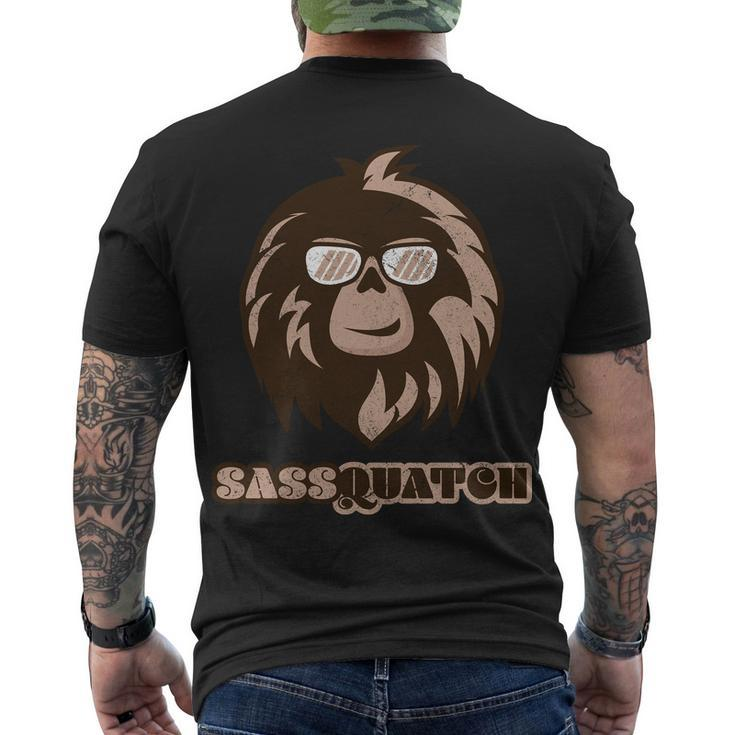 Sassquatch Funny Sasquatch Men's Crewneck Short Sleeve Back Print T-shirt