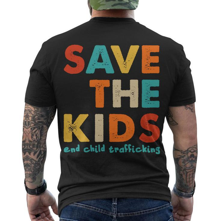 Save The Kids End Child Trafficking Tshirt Men's Crewneck Short Sleeve Back Print T-shirt