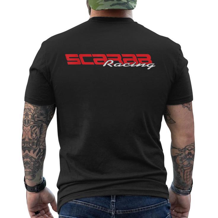 Scarab Racing Boats Logo Tshirt Men's Crewneck Short Sleeve Back Print T-shirt