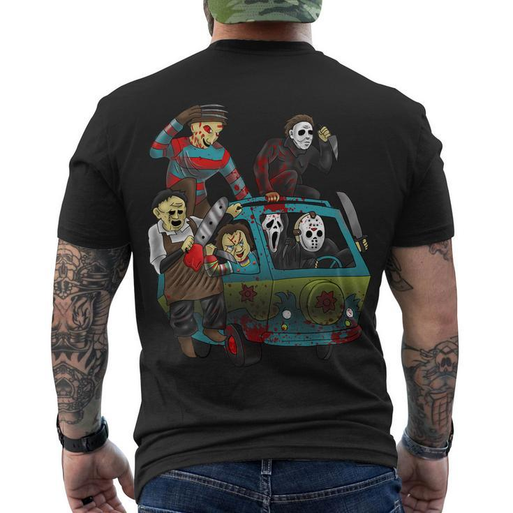 Scary Holocaust Machine Van Movie Characters Tshirt Men's Crewneck Short Sleeve Back Print T-shirt