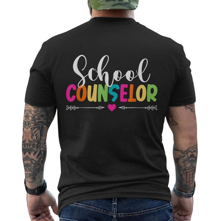 School Guidance Counselor Appreciation Back To School Gift Men's Crewneck Short Sleeve Back Print T-shirt