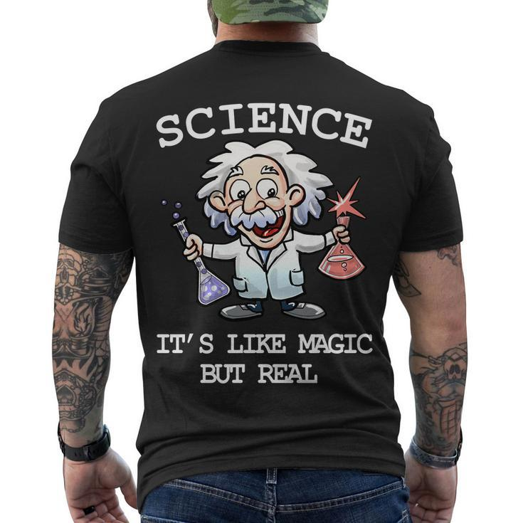 Science Its Like Magic But Real Tshirt Men's Crewneck Short Sleeve Back Print T-shirt