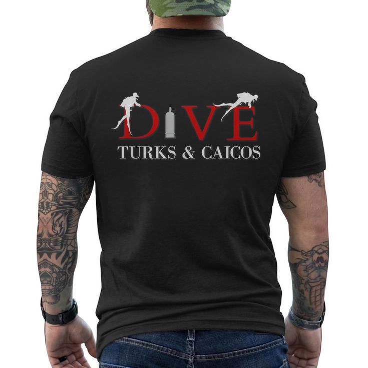 Scuba Dive Turks And Caicos Souvenir Men's Crewneck Short Sleeve Back Print T-shirt
