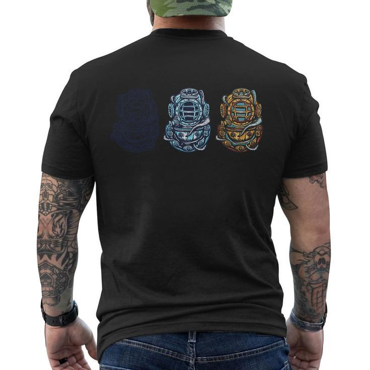 Scuba Diver Vintage Men's T-shirt Back Print