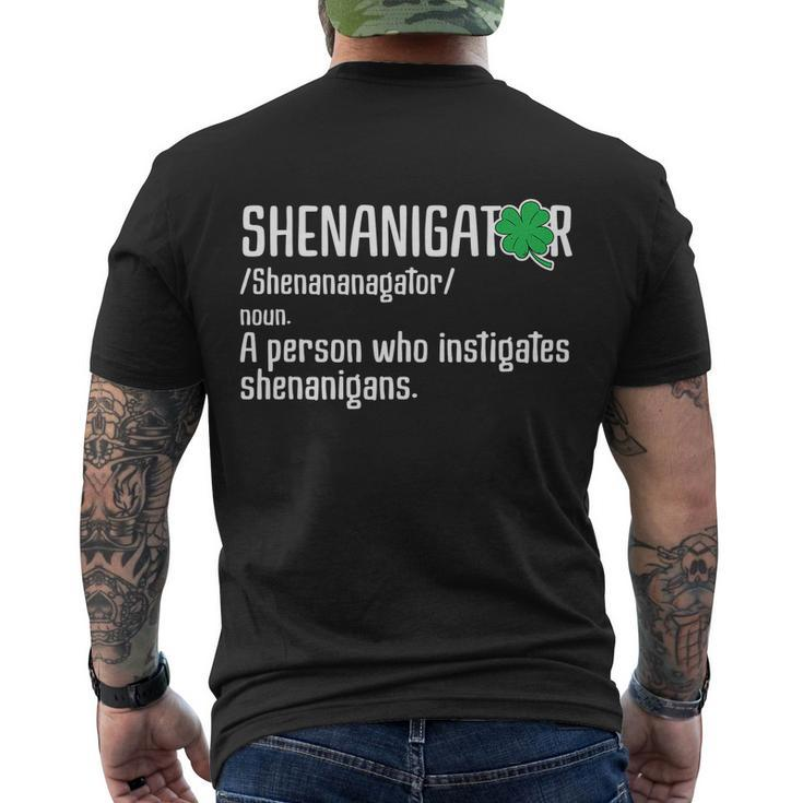Shenanigator Definition St Patricks Day V2 Men's T-shirt Back Print