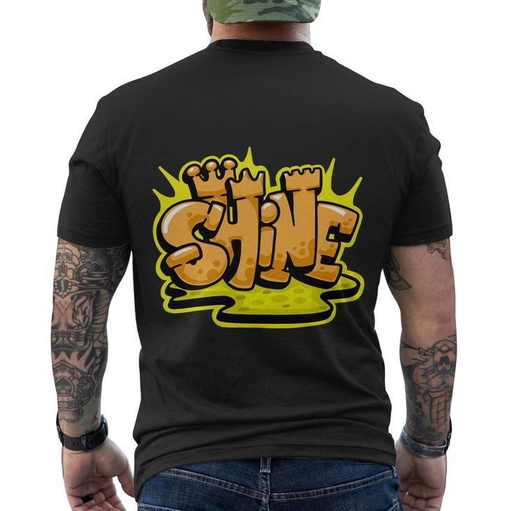 Shine Graffiti Tshirt Men's Crewneck Short Sleeve Back Print T-shirt