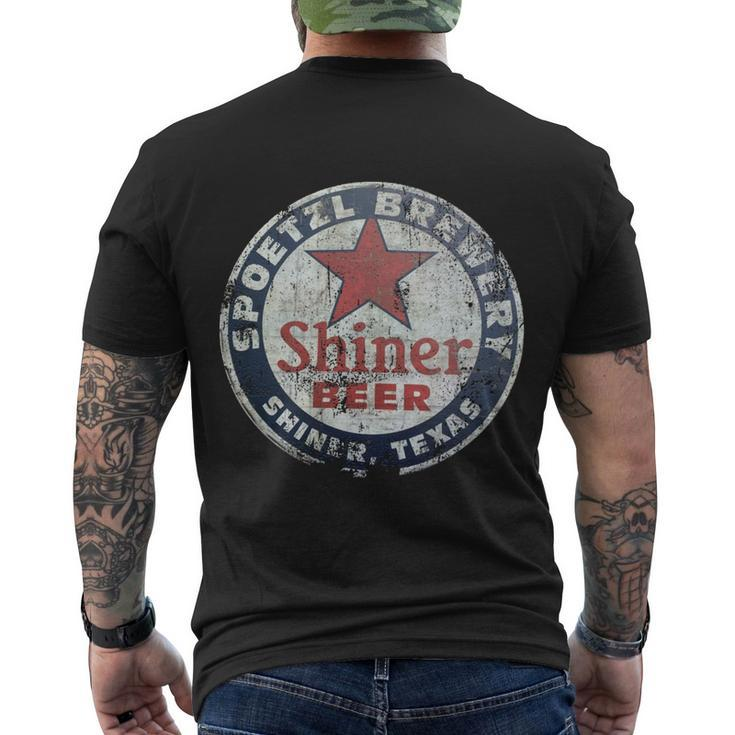 Shiner Beer Tshirt Men's Crewneck Short Sleeve Back Print T-shirt