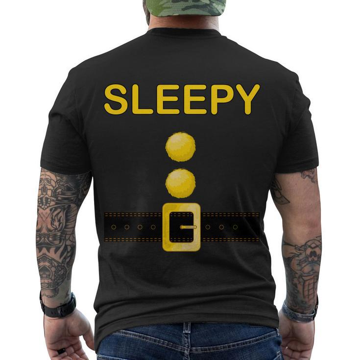 Sleepy Dwarf Costume Tshirt Men's Crewneck Short Sleeve Back Print T-shirt