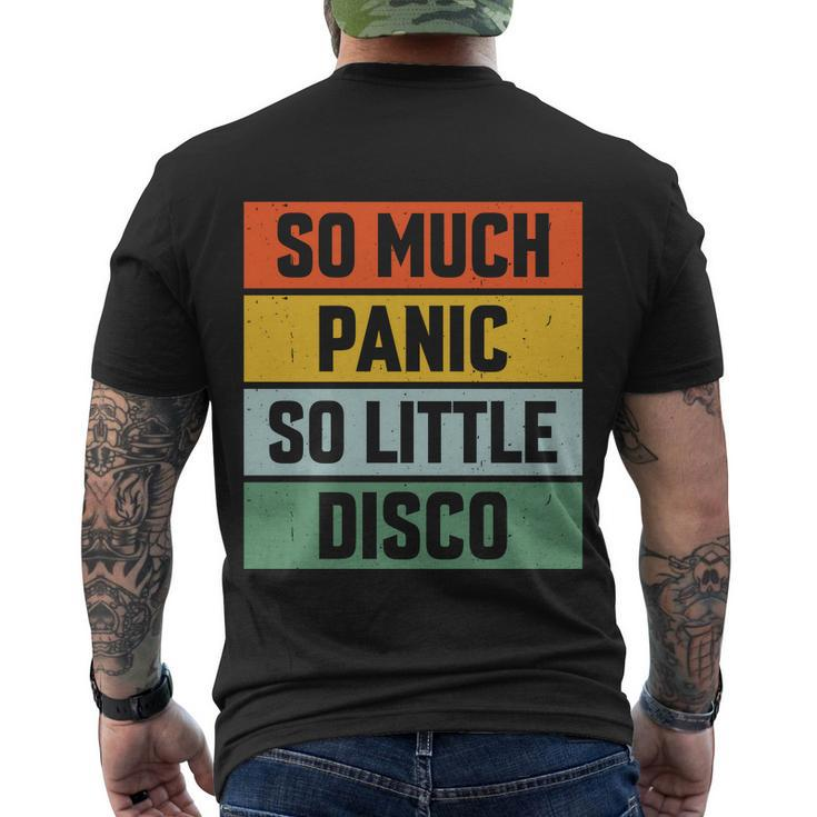 So Much Panic So Little Disco Men's Crewneck Short Sleeve Back Print T-shirt