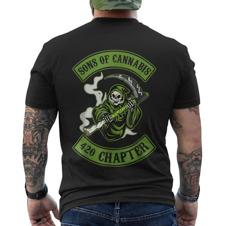 Sons Of Cannabis 420 Chapter Men's Crewneck Short Sleeve Back Print T-shirt