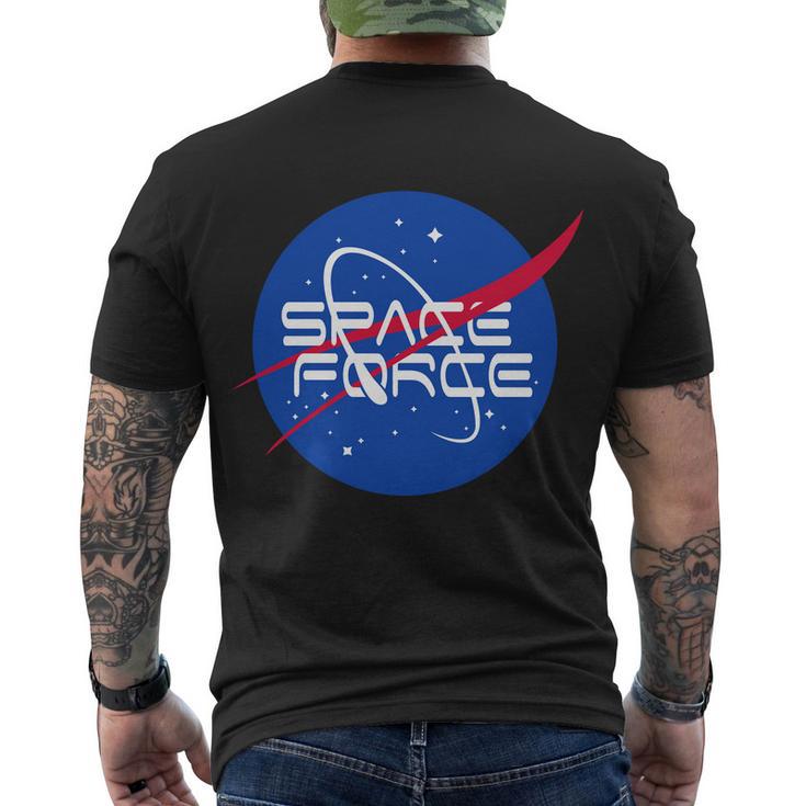 Space Force Usa United States Logo Men's Crewneck Short Sleeve Back Print T-shirt