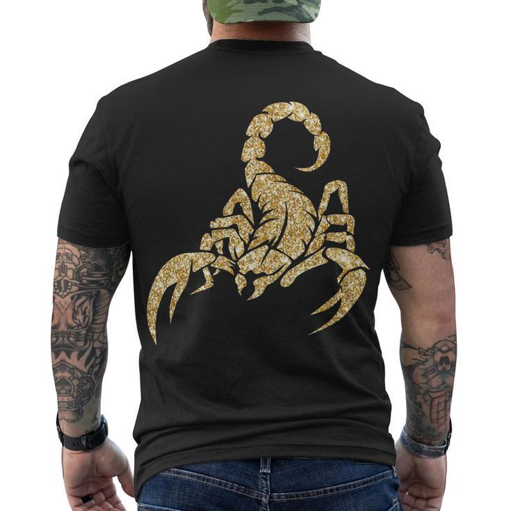 Sparkly Scorpion Tshirt Men's Crewneck Short Sleeve Back Print T-shirt