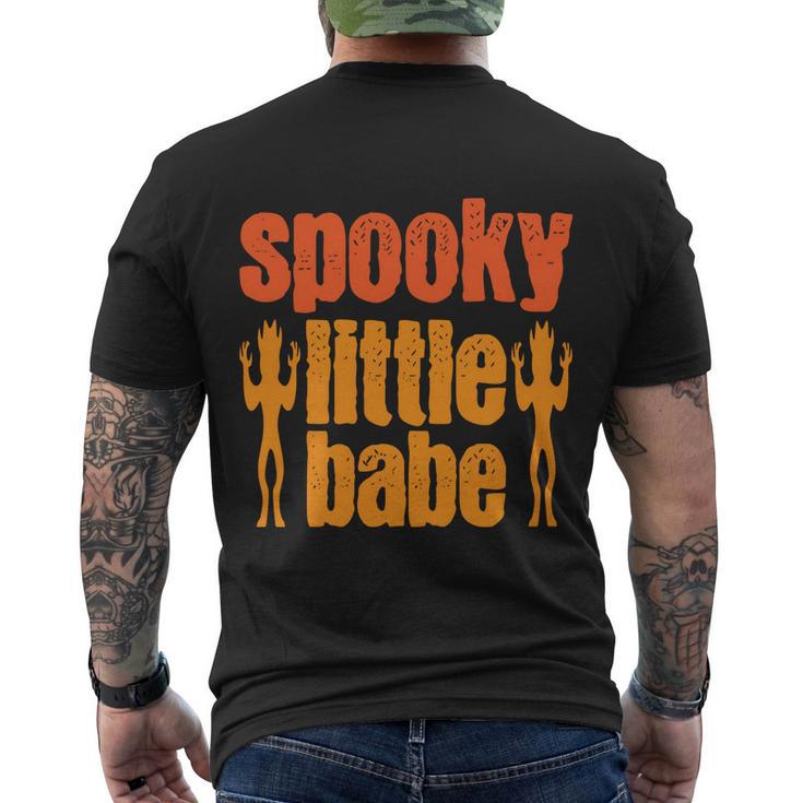 Spooky Little Babe Halloween Quote Men's Crewneck Short Sleeve Back Print T-shirt