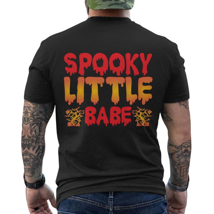 Spooky Little Babe Halloween Quote V2 Men's Crewneck Short Sleeve Back Print T-shirt