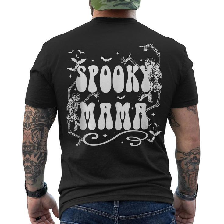 Spooky Mama Dancing Skeleton Halloween Mama Men's T-shirt Back Print