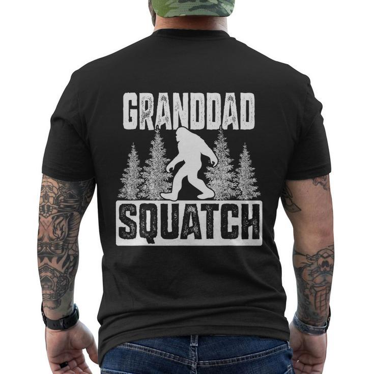 Squatchy Matching Family Bigfoos Granddad Men's Crewneck Short Sleeve Back Print T-shirt