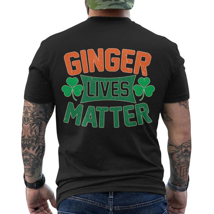 St Patricks Day - Ginger Lives Matter Men's Crewneck Short Sleeve Back Print T-shirt