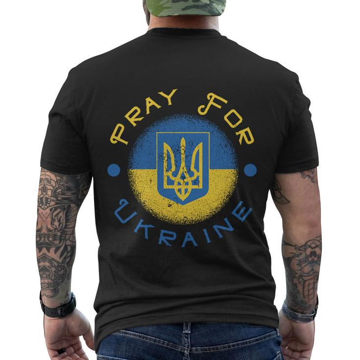 Stand For Ukraine Men's Crewneck Short Sleeve Back Print T-shirt