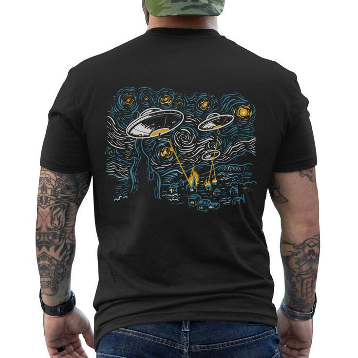 Starry Invasion Tshirt Men's Crewneck Short Sleeve Back Print T-shirt