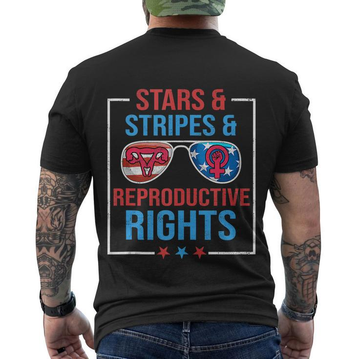 Stars Stripes And Reproductive Rights 4Th Of July Girl Men's Crewneck Short Sleeve Back Print T-shirt