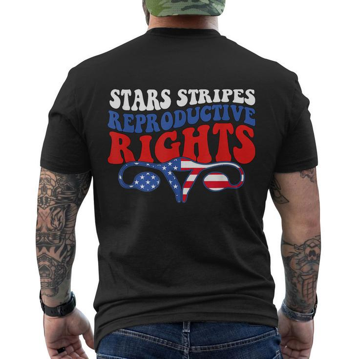 Stars Stripes Reproductive Rights American Flag V3 Men's Crewneck Short Sleeve Back Print T-shirt