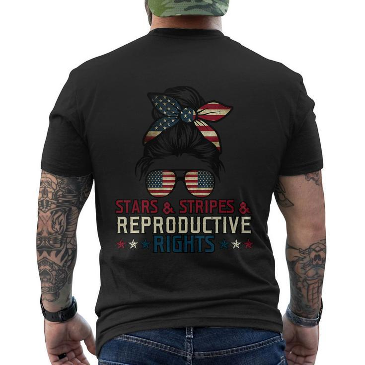 Stars Stripes Reproductive Rights American Flag V5 Men's Crewneck Short Sleeve Back Print T-shirt