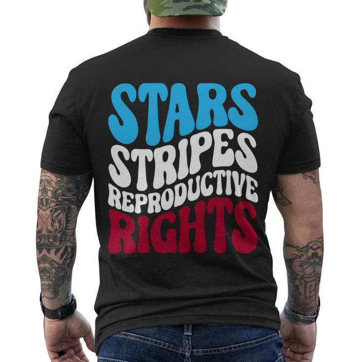 Stars Stripes Reproductive Rights Feminist Usa Pro Choice Men's Crewneck Short Sleeve Back Print T-shirt