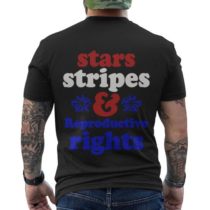 Stars Stripes Reproductive Rights Gift V6 Men's Crewneck Short Sleeve Back Print T-shirt