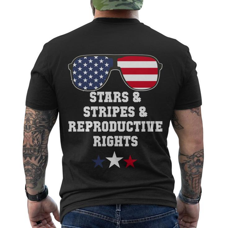 Stars Stripes Reproductive Rights Stars Stripes Sunglasses Gift Men's Crewneck Short Sleeve Back Print T-shirt