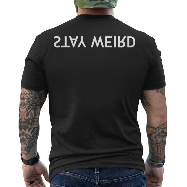 Stay Weird V2 Men's Crewneck Short Sleeve Back Print T-shirt