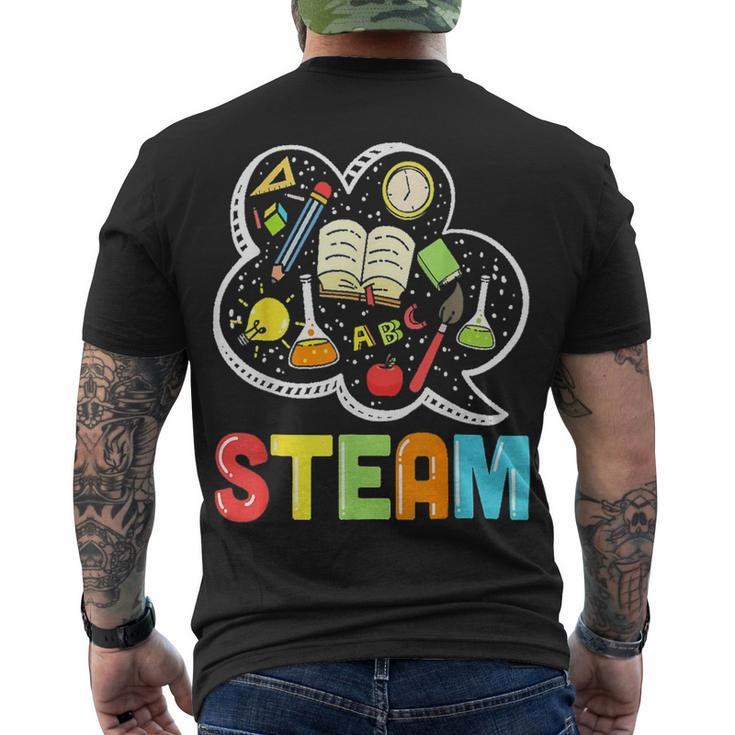 Steam Teacher And Student Back To School Stem Tee Men's T-shirt Back Print