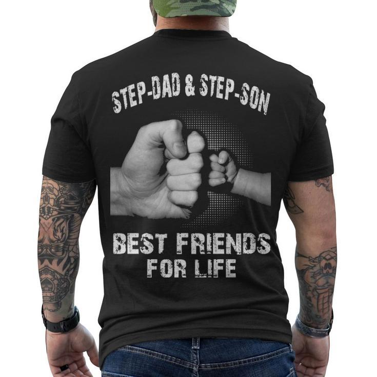 Step-Dad & Step-Son - Best Friends Men's Crewneck Short Sleeve Back Print T-shirt