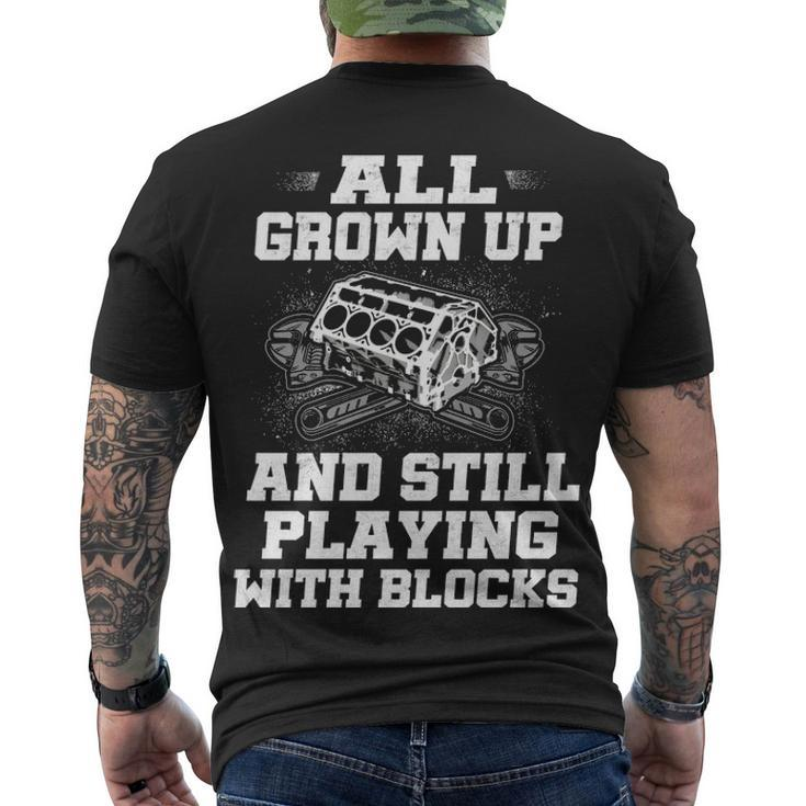 Still Play With Blocks V2 Men's Crewneck Short Sleeve Back Print T-shirt