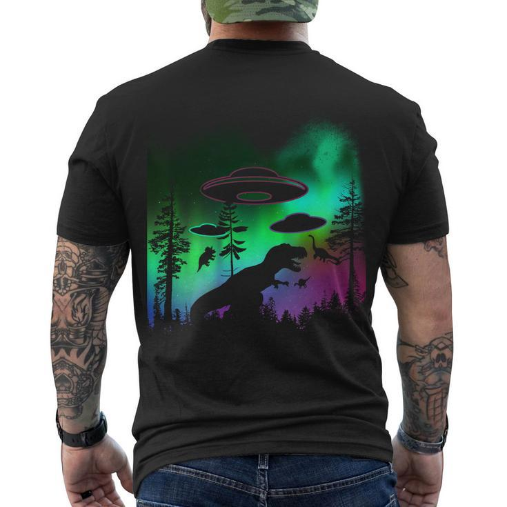 Storm Area 51 Alien Dinosaur Ufo Men's Crewneck Short Sleeve Back Print T-shirt