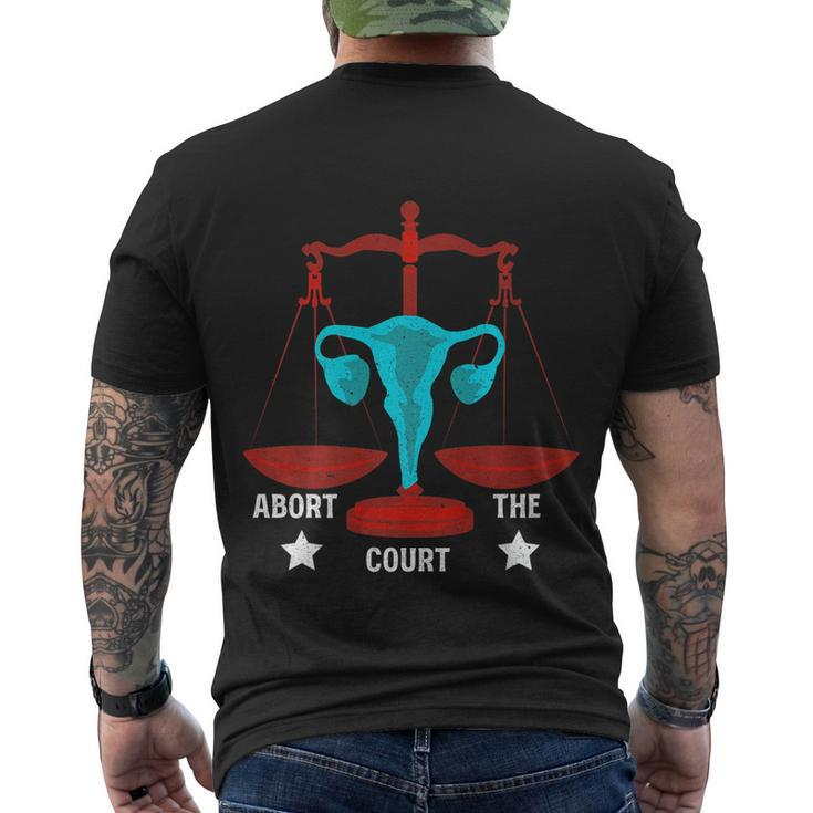 Strong Feminist Quotes Abort The Court Cool Feminists Men's Crewneck Short Sleeve Back Print T-shirt