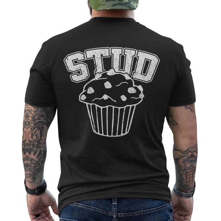 Stud Muffin Retro Tshirt Men's Crewneck Short Sleeve Back Print T-shirt