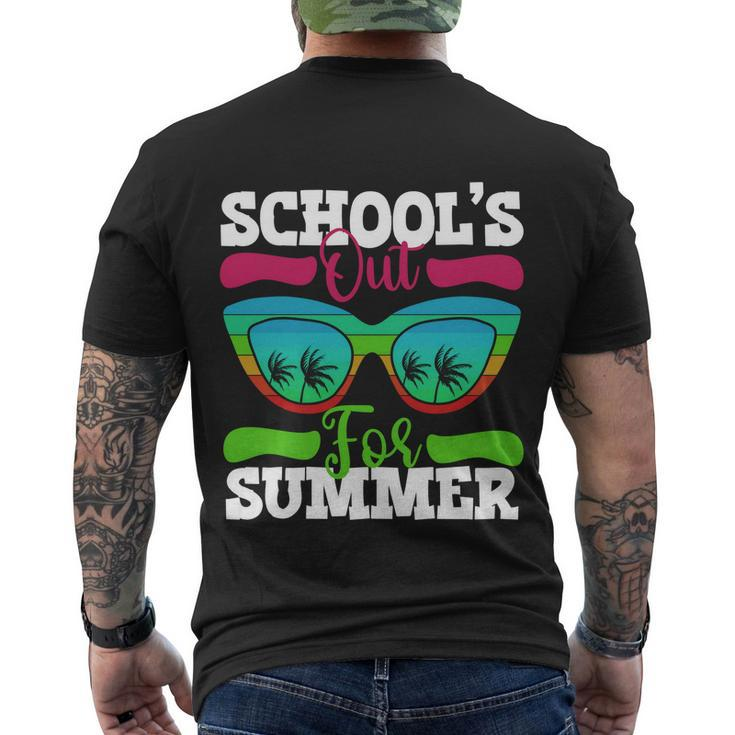 Summer Break 2022 Retro Summer Break Schools Out For Summer Cool Gift Men's Crewneck Short Sleeve Back Print T-shirt