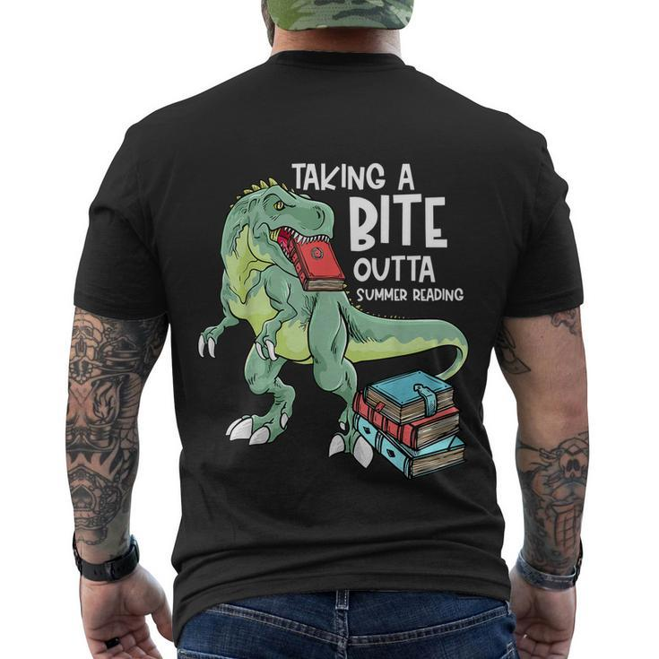 Summer Reading 2022 Oceans Of Possibilities Trex Dinosaur Men's Crewneck Short Sleeve Back Print T-shirt
