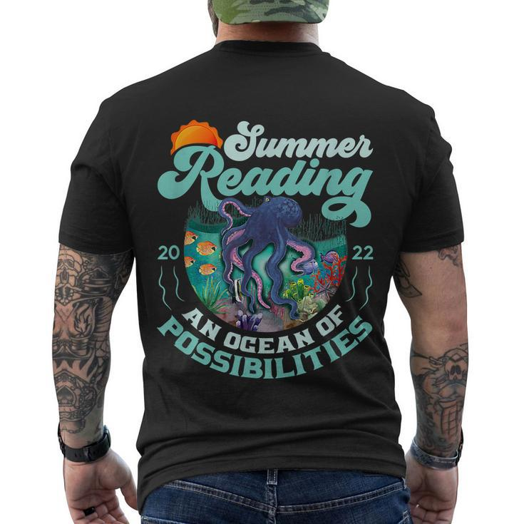 Summer Reading 2022 Shirt Oceans Of Possibilities Octopus Men's Crewneck Short Sleeve Back Print T-shirt