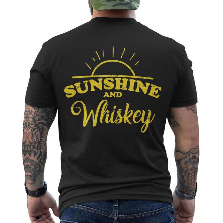 Sunshine And Whiskey Retro Summer Men's Crewneck Short Sleeve Back Print T-shirt