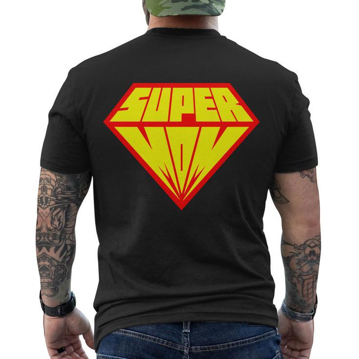 Supermom Super Mom Crest Tshirt Men's Crewneck Short Sleeve Back Print T-shirt