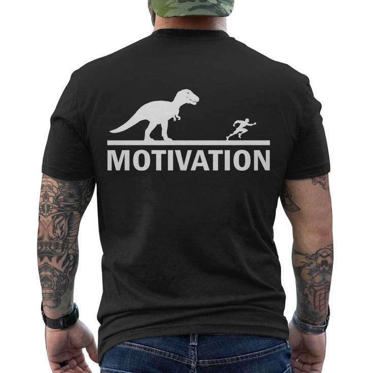 T-Rex Motivation Men's Crewneck Short Sleeve Back Print T-shirt