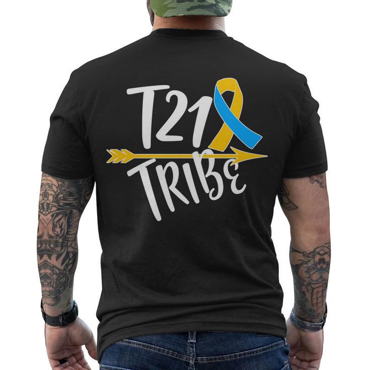 T21 Tribe - Down Syndrome Awareness Tshirt Men's Crewneck Short Sleeve Back Print T-shirt