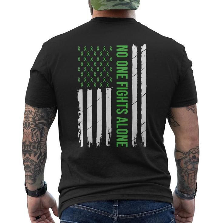 Mental Health Awareness Green Ribbon V2 Men's T-shirt Back Print