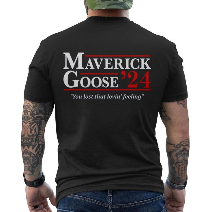 Talk To Me Goose Marverick Goose  Men's Crewneck Short Sleeve Back Print T-shirt