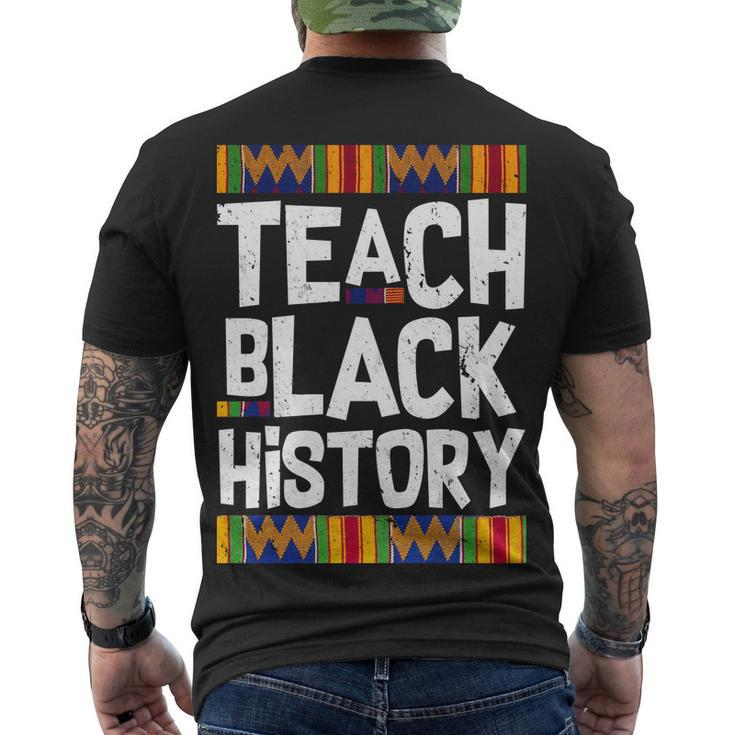 Teach Black History Tshirt Men's Crewneck Short Sleeve Back Print T-shirt