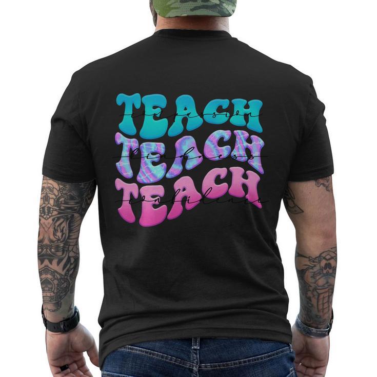 Teach Compassion Teach Kindness Teach Confidence Graphic Shirt Men's Crewneck Short Sleeve Back Print T-shirt