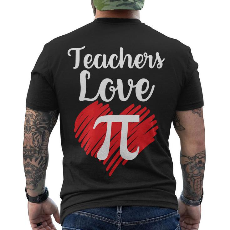 Teachers Love Pi V2 Men's Crewneck Short Sleeve Back Print T-shirt