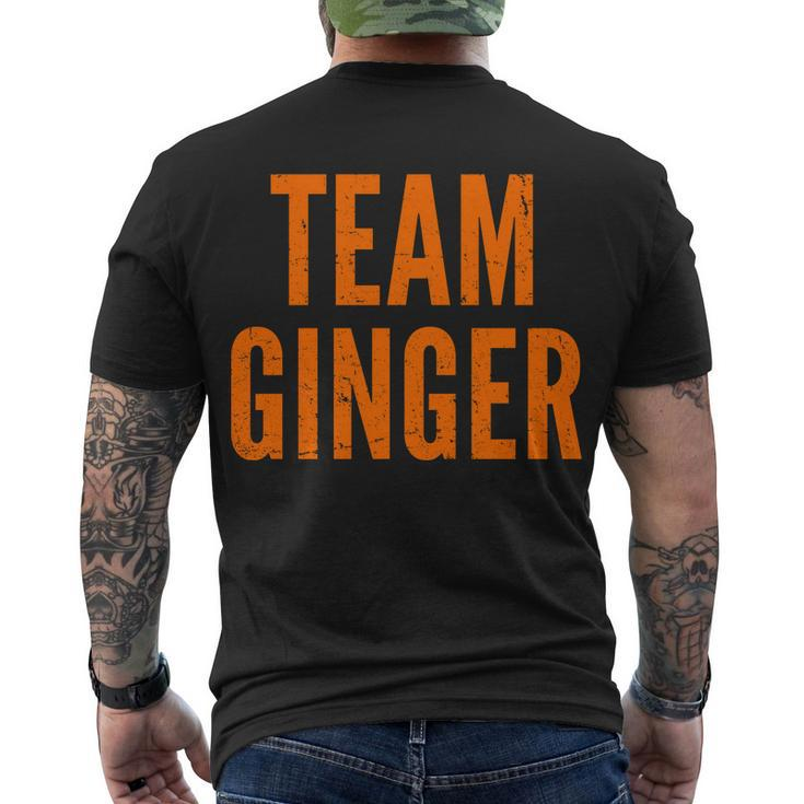 Team Ginger Tshirt Men's Crewneck Short Sleeve Back Print T-shirt